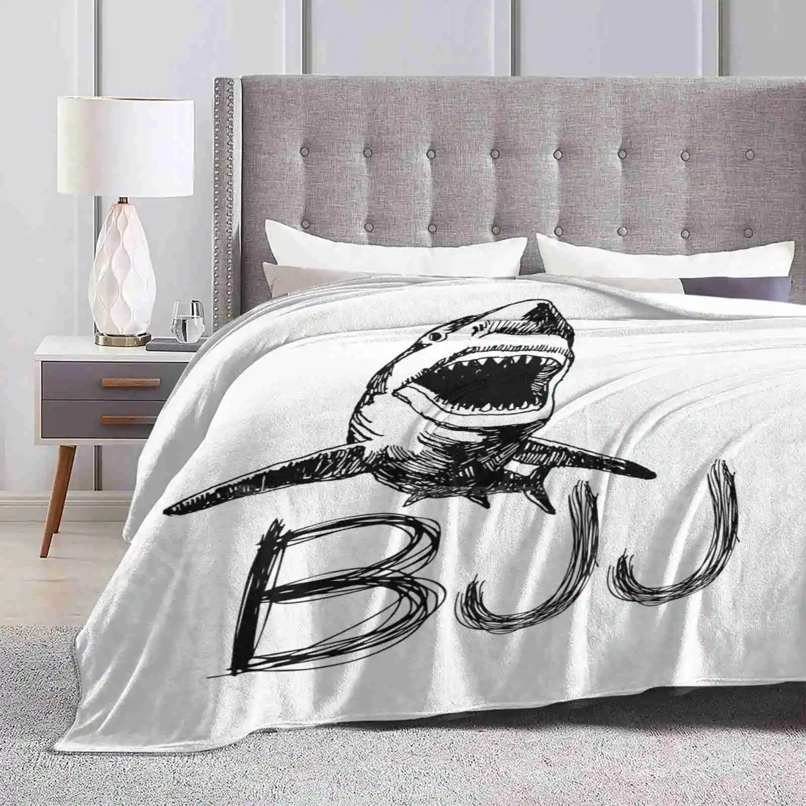 Bjj Shark Jiu Jitsu Soft Warm Throw Blanket Jiu Jitsu For Men Brazilian Jiu Jitsu Jiu Jitsu Kids Jiu Jitsu Funny Jiu Jitsu