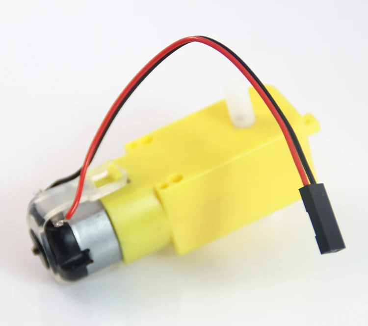 Motor Roda Gigi Plastik 130 DC untuk Sasis Mobil Robot