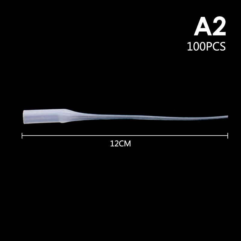 100Pcs 7/12cm Glue Dropper Glue Micro-Tips Plastic Glue Bottle Tips Glue Extender Precision Common Glue Dropping Tool