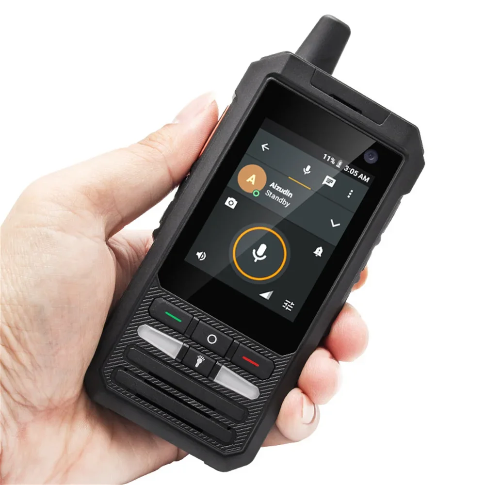 Imagem -04 - Uniwa-walkie Talkie F80s Poc 4g Telefone Robusto Quad Core 1gb Mais 8gb Bateria de 5300mah 24 Polegadas 1.4ghz Android 10