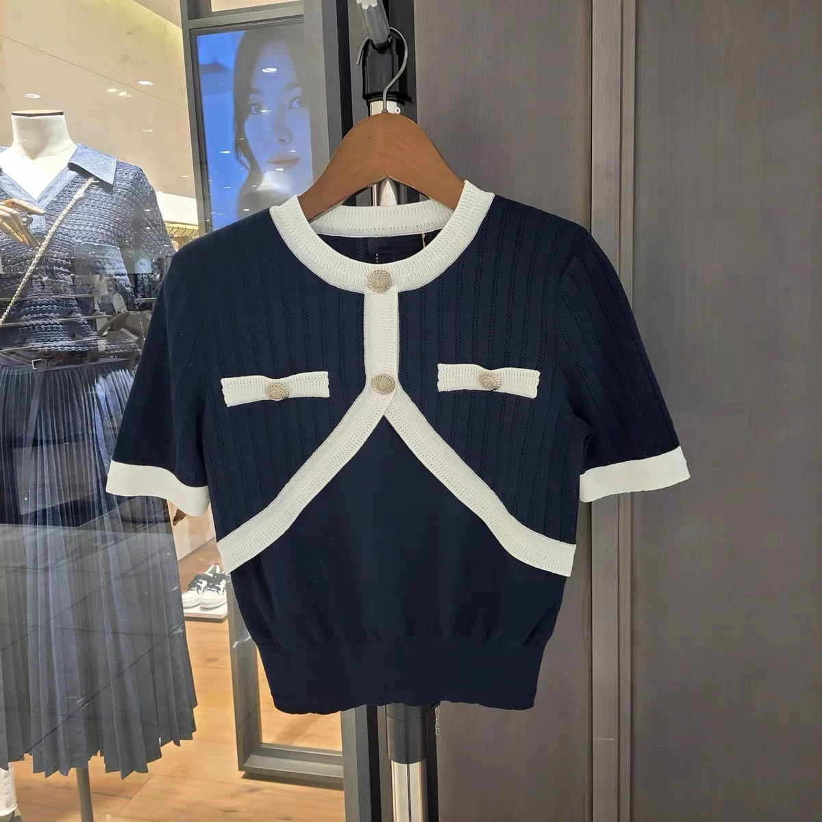 

MCHAA 2025 Summer Faion Knitwear ort Sve Color Blo f Skirt Ele Aromatic Sle Ladies' Premium Quali Skirt