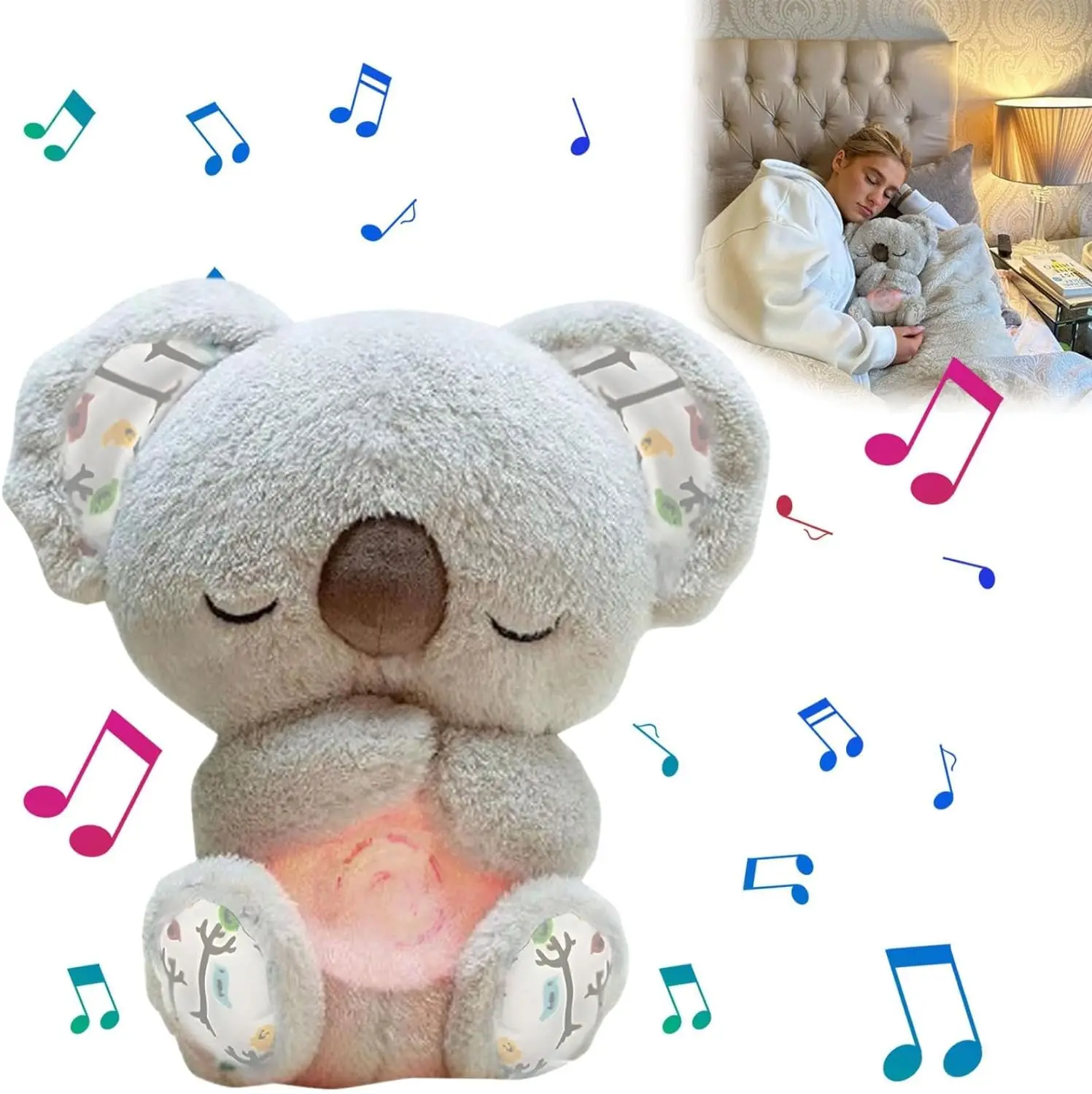 The Relief Koala, Anxiety Relief Koala Breathing, Evoraco Soothing Koala Bear with Sensory Details Music Lights