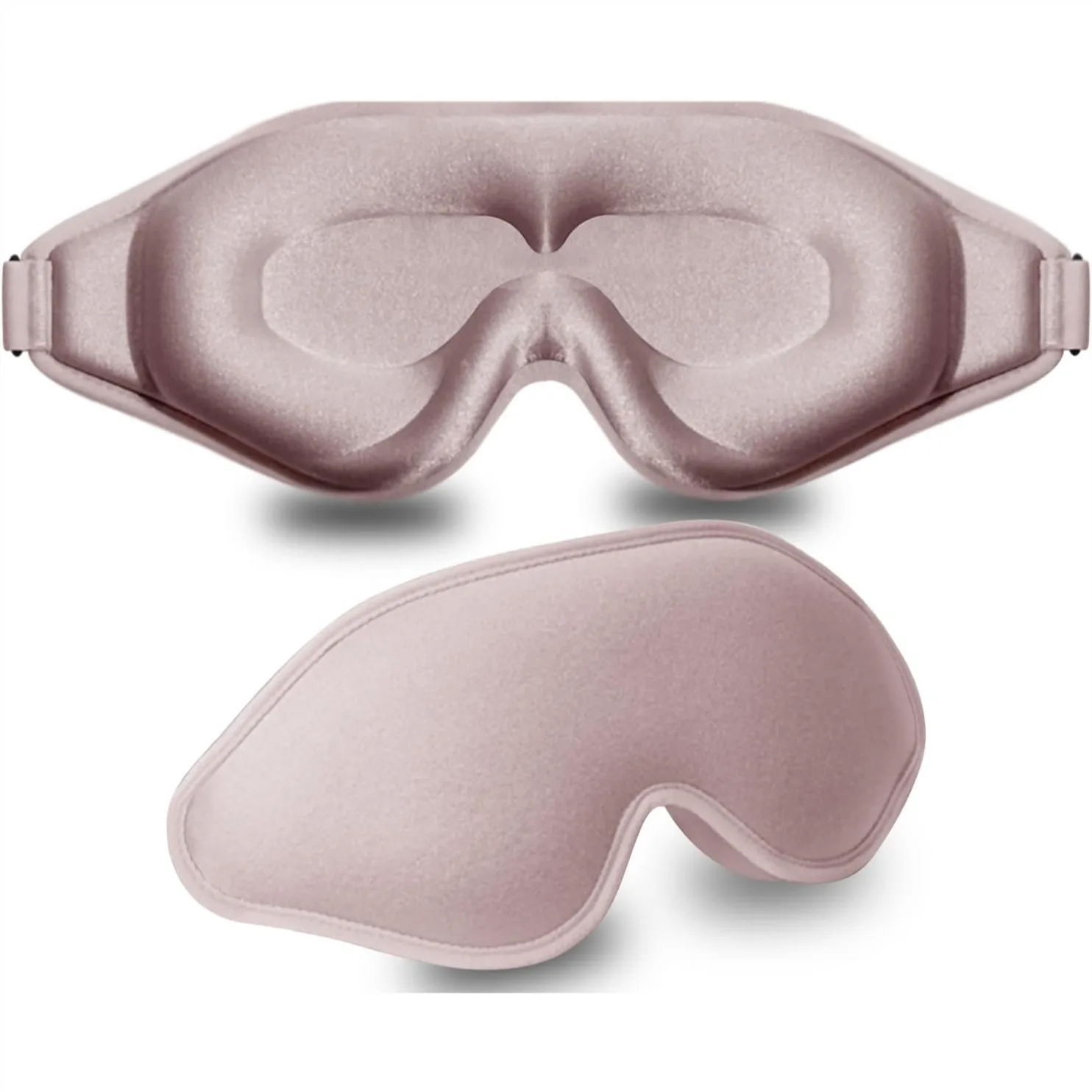 

3D Contoured Sleep Mask For Men Women, 99% Block Out Light Eye Covers With Adjustable Strap For Sleeping Yoga Traveling