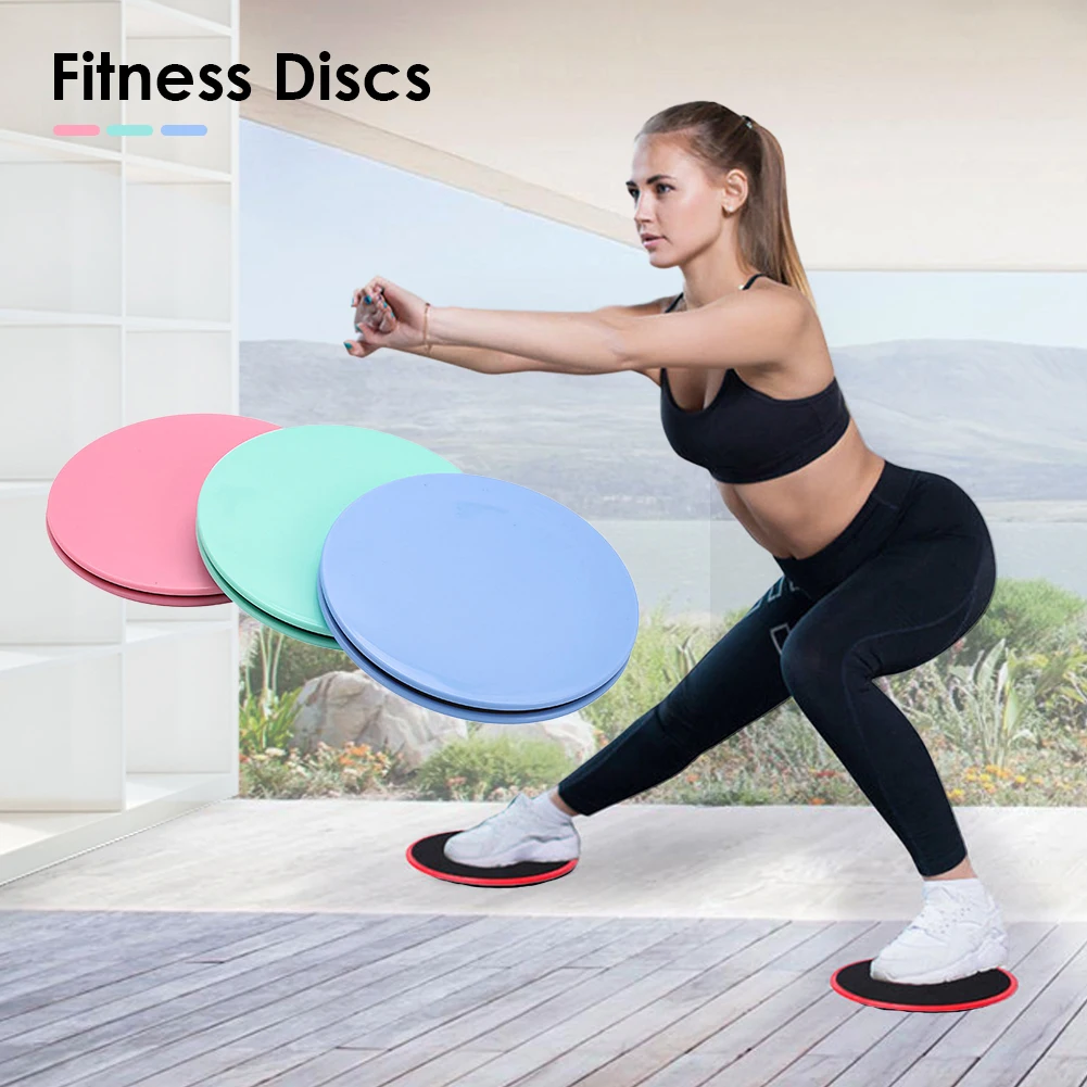 2pcs Sliding Gliding Fitness Discs Abdominal Exercise Sliding Plate Pilates Yoga Gym Abdominal Core Slider Training Equipment