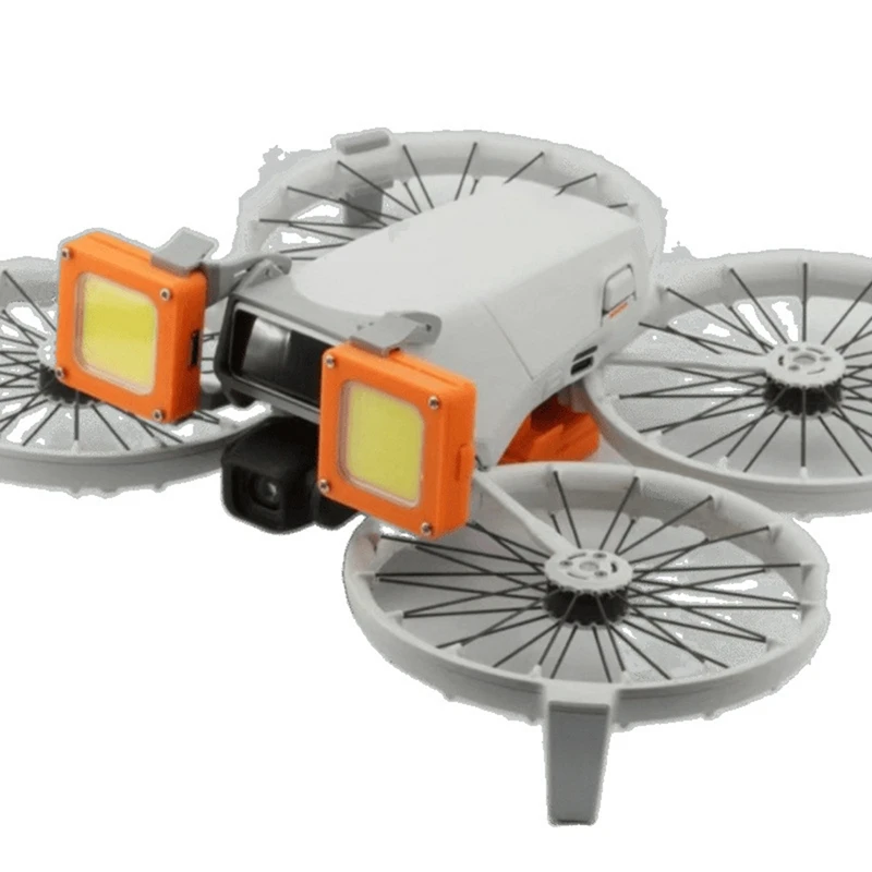 Y44A LED Flash Light for DJI Flip Drone, Multi-Function Night Navigation Signal Lamp, DIY Combination, Grey