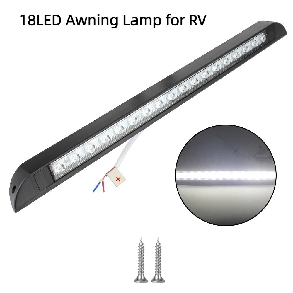 

Для автофургона, внутренние настенные светильники 6000k, уличный светильник для кемпинга, оборудование для прицепа, внешняя лампа 18, светодиодный тент, 12-28 В