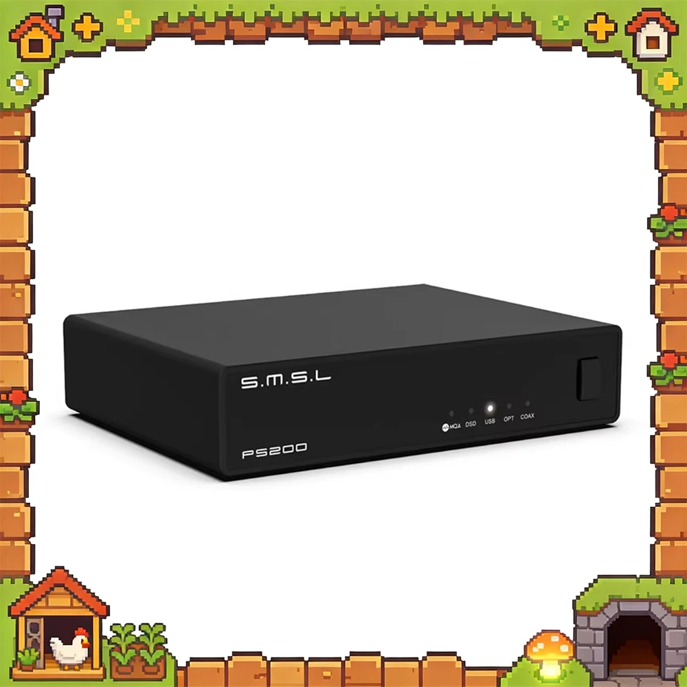 SMSL PS200PRO ESS New Generation Chip ES9039Q2M Dac Decoder Support For Optical Fiber Input Coaxial Input USB Input Gifts