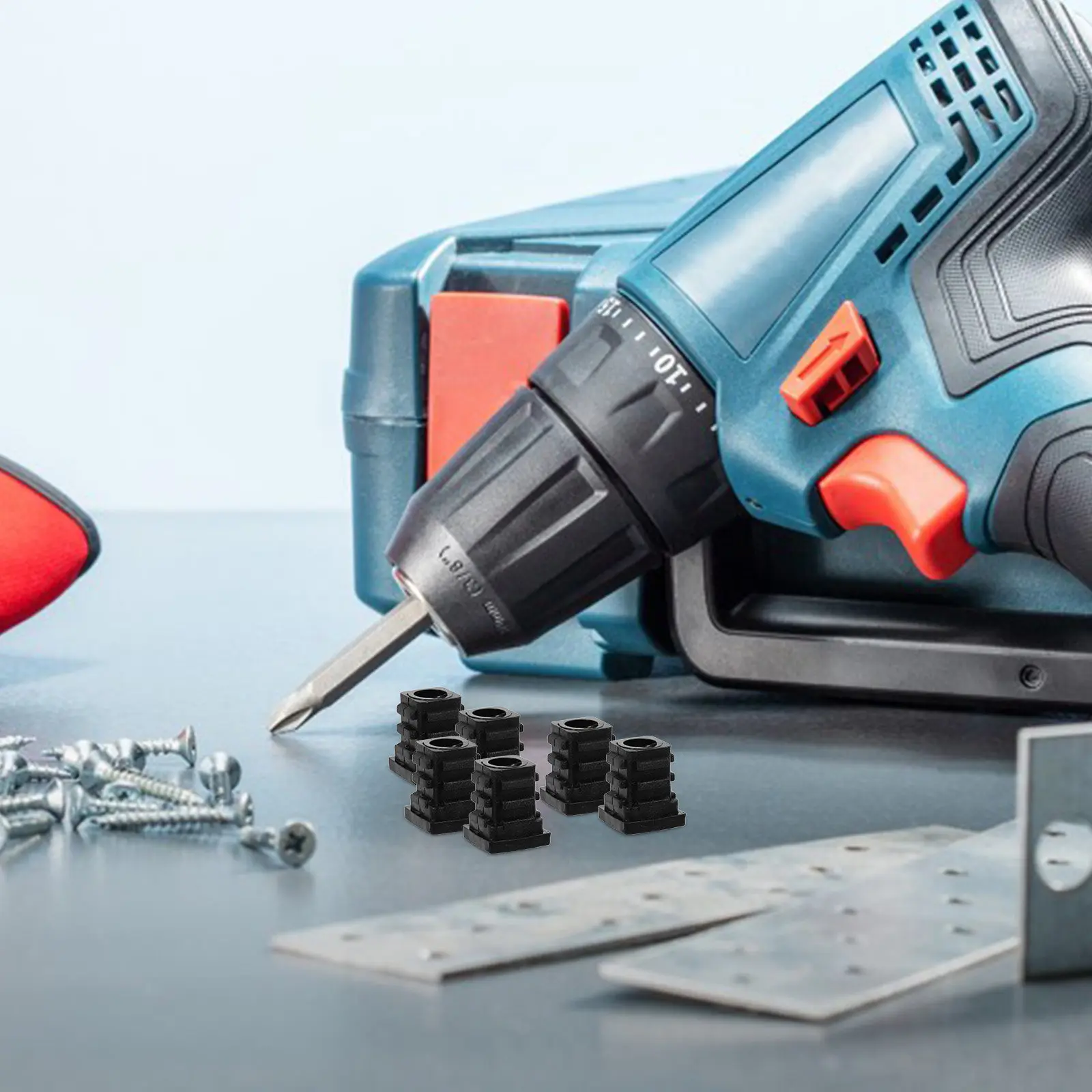 

20 шт. черных антикоррозийных заглушек для внутренних резьбовых отверстий, регулируемые заглушки для труб, для мебели, авторемонта, DIY