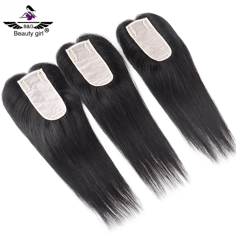 

Kuwait Salon Hair Loss Women Replacement 12A Grade Natural Black Light Virgin Human Hair Mini Silk Topper