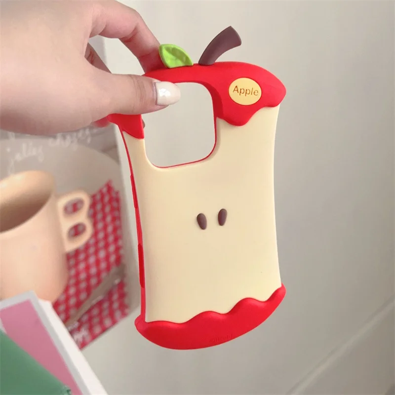مضحك لطيف أبل الأساسية سيليكون جراب هاتف آيفون 16 برو 13 15 14 12 برو ماكس للصدمات حالات غطاء مع قلادة Kawaii Funda