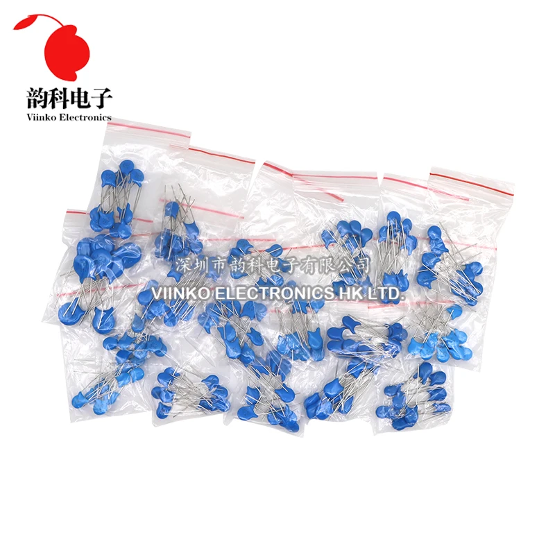 180pcs 3KV Ceramic capacitor Kit 18Values*10pcs 5PF 10PF 22PF 30PF 47PF 56PF 100PF 150PF 220PF 330PF 470PF 102 222 332 472 103