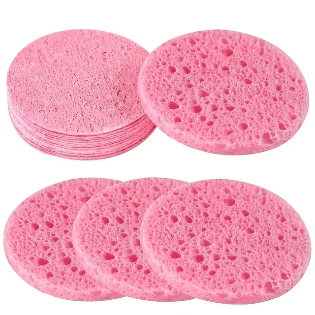 10PCS Compress Face Wash Puff Natural Wood Pulp Sponge Face Wash Puff Foaming Face Puff Cosmetic Puff Face Cleansing Sponge 10PCS Compress Face Wash Puff Natural Wood Pulp Sponge Face Wash Puff Foaming Face Puff Cosmetic Puff Face Cleansing Sponge