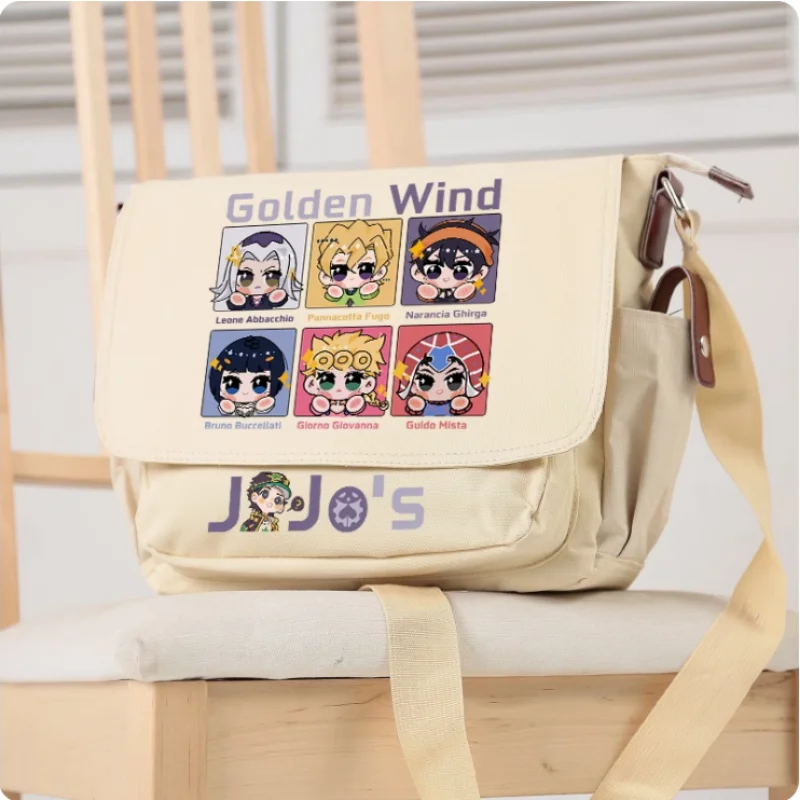 Anime JOJOs dziwaczne Golden Wind przygodowe torba kartonowa młodzieży mody wypoczynkowej Crossbody studencki torba typu Messenger B735