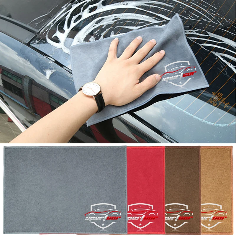 Microfiber Car Wash Towel Soft Drying Cloth Car Body Towels Double Layer Plush Thicken Water Absorption Rag For Sport Car