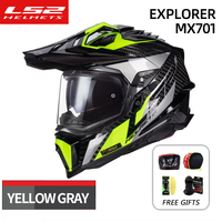 Original LS2 EXPLORER Off-road Motorcycle helmet ls2 MX701 carbon fiber motocross helmets