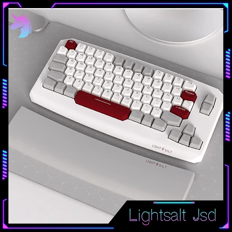 

Lightsalt Jsd Mechanical Keyboard Set 3mode Usb/2.4g/Bluetooth Wireless Keyboards And Mouse Wireless Charging Rgb Keyboard Kits