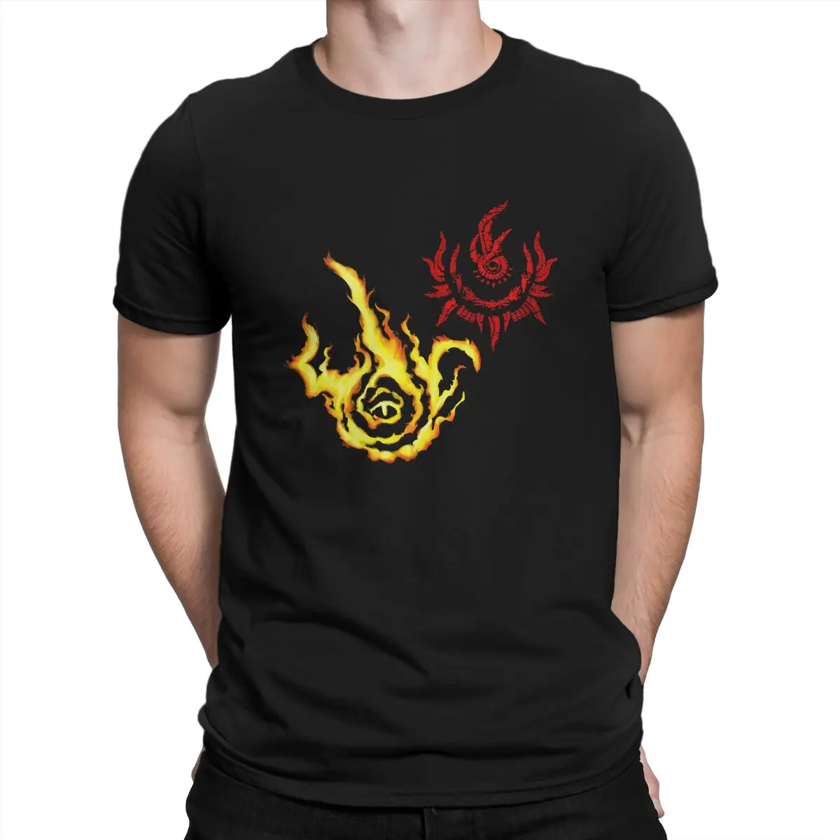 Dragon Communion And Symbol Man's TShirt Eldena R-Ring O Neck Tops Fabric T Shirt Funny Top Quality Birthday Gifts