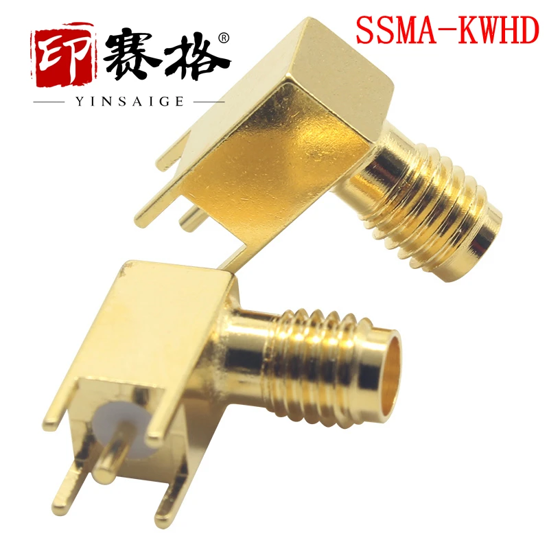 SSMA-KWE solder plate female seat mini sma pcb fixed panel SSMA-KWHD connector