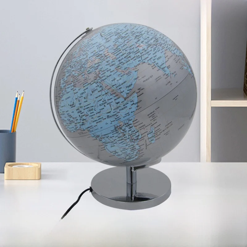 

20 см пластиковый ПВХ Земляной инструмент со светом HD Земляной инструмент Универсальный вращающийся обучающий продукт для географии