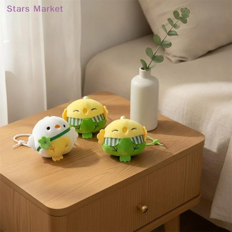 Cute Bird Plush Keychain Cartoon Stuffed Chick Doll Pendant Keyring Bag Hanging Ornament For Backpack Purse Decor Party Gift