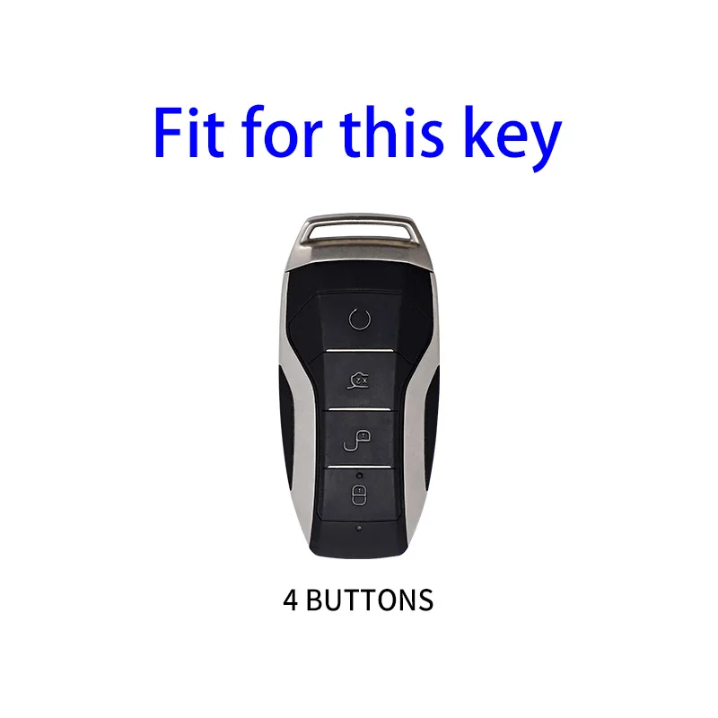 Leather TPU Car Key Case Cover Shell for BYD Tang DM 2018 Yuan EV Qin Pro Song Max Smart Key Protector Auto Accessories