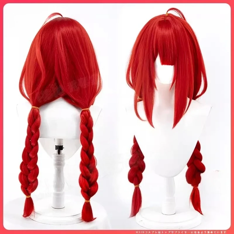 

Парик для косплея Ukinami Yuzuha, новый Eridu Archives Hero, 80 см, красные женские волосы из синтетического волокна для Хэллоуина