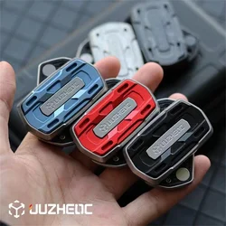 JUZHEN EDC Metal Fidget Toy, Finger Spinner, Silder, Titanium Alloy, Descompressão Presente