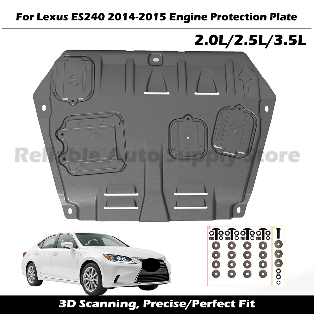

High Quality Alloy Engine Guard Durable Underbody Protection Splash Proof Mud Flap Car Bottom Shield For Lexus ES240 2014-2015
