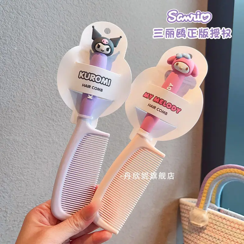 مشط أزياء سانريو كورومي ماي ميلودي سينامورول اللطيف الكرتوني الذي لا يؤذي فروة الرأس، مشط ذيل حصان منزلي للفتيات