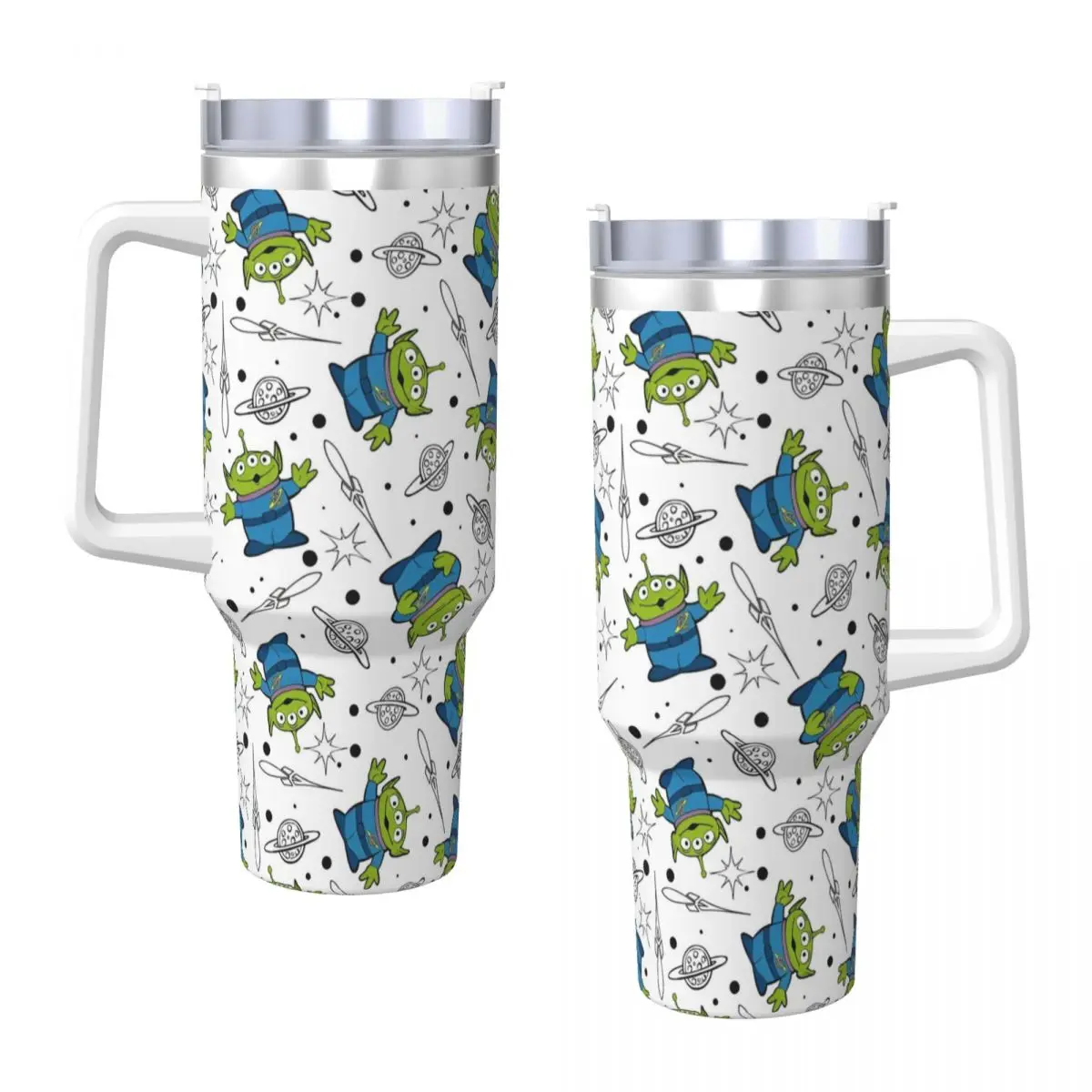 Toy Story Alien Stainless Steel Tumbler Camping Car Mugs Large Thermal Cups Insulated Cold and Hot Milk Tea Water Bottle