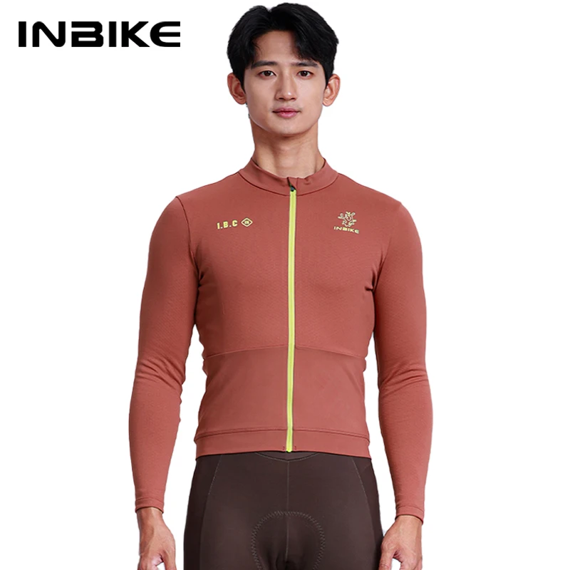 AliExpress INBIKE Men's Thermal Fleece Long Sleeve Cycling Jersey Autumn Winter Windproof Breathable Jackets for Road Bike Riding Clothing
