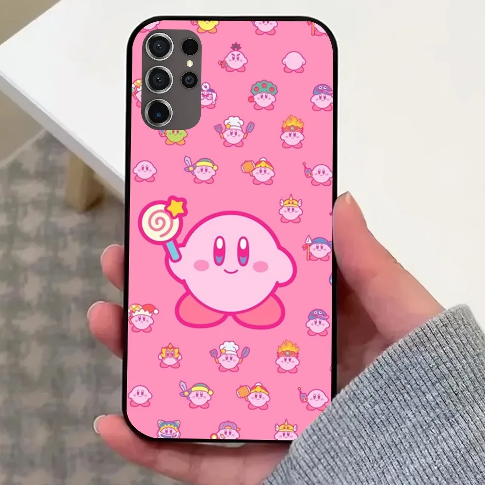 Cute Stars K-Kirby Phone Case For Samsung Galaxy S22 S24 S23 S30 Note 20 10 Plus LITE FE ULTRA Shell
