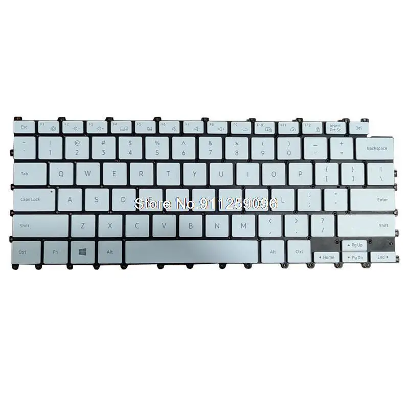 Laptop Keyboard For Samsung NP930XDB 930XDB English US With Backlit White New