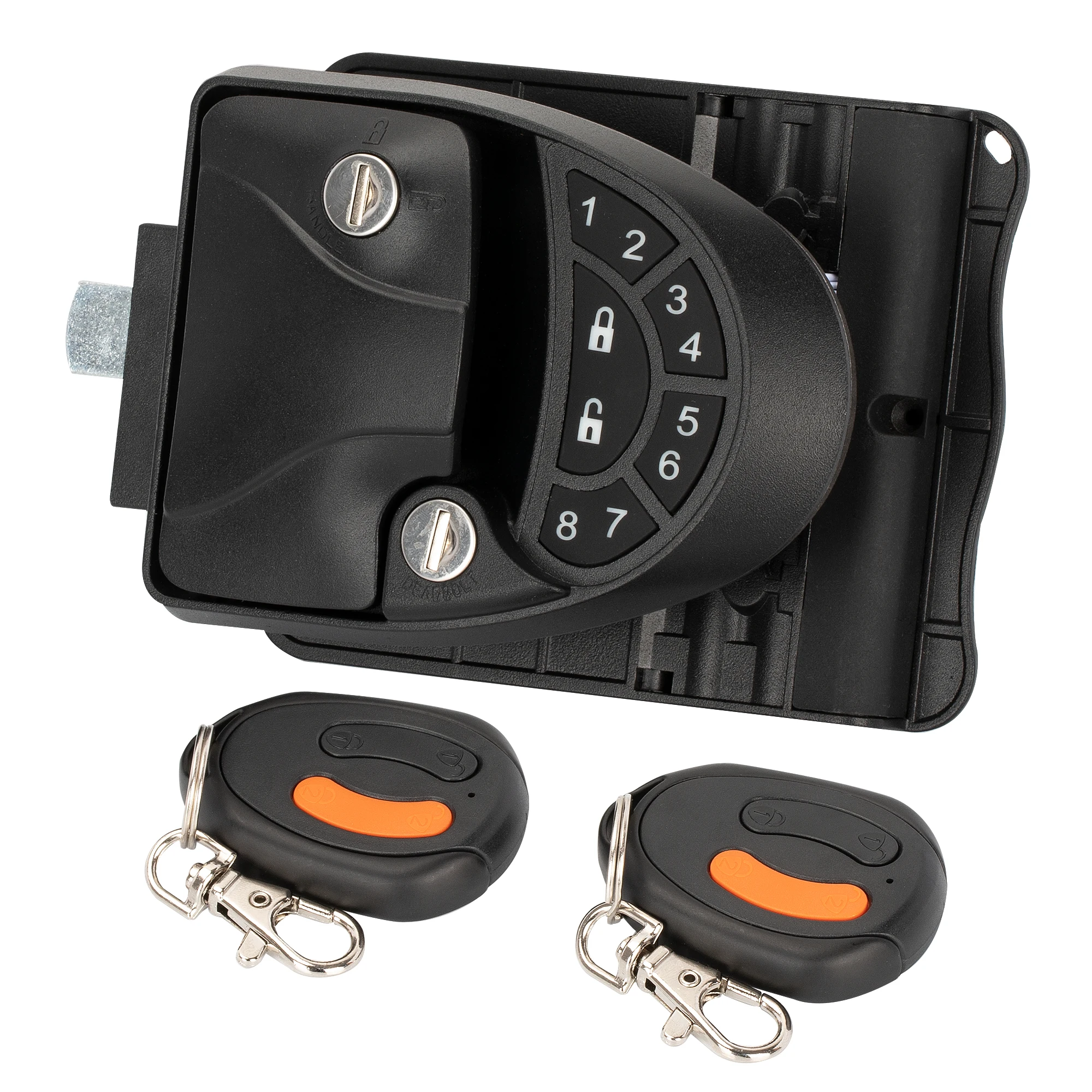 Lock RV Keyless Entry RV Keyless Entry Door Lock Latch Remote Fobs Keyless Entry Door Lock With Keypad For Camper Travel Trailer
