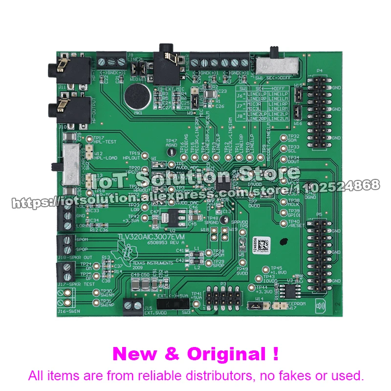 TLV320AIC3007EVM-K TLV320AIC3007 Evaluation Module (EVM) and USB motherboard TLV320AIC3007EVM K