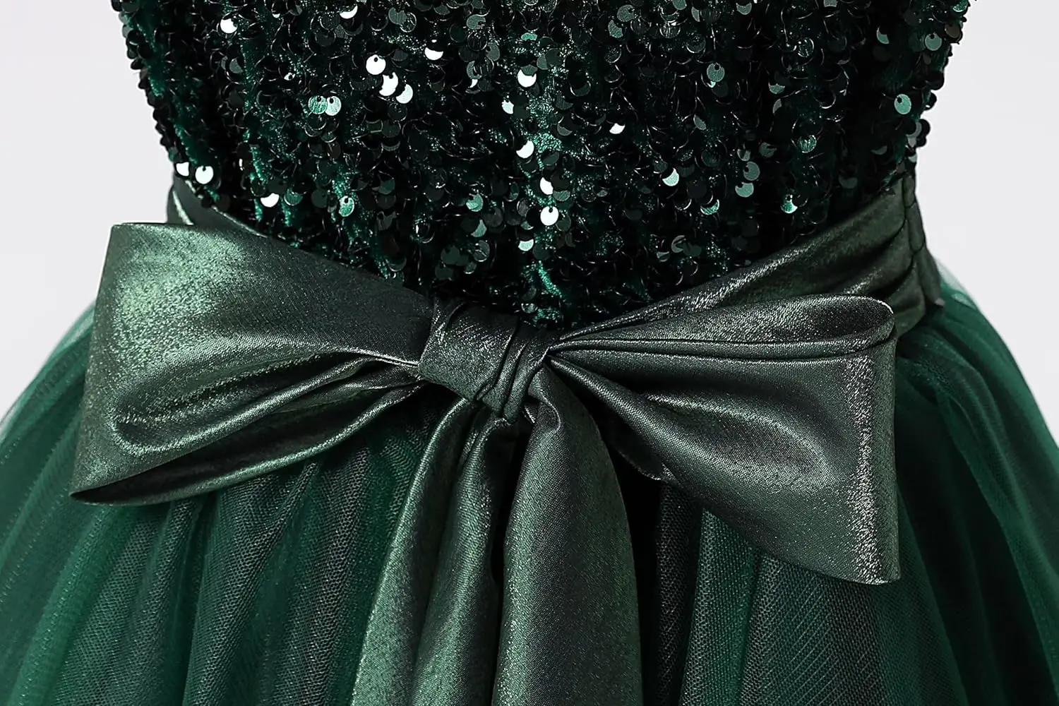 Платья для девочек-цветочниц Свадебные подружки невесты с блестками Прозрачное пышное платье для девочек на день рождения Танцы Торжественное вечернее платье Юбки в пол