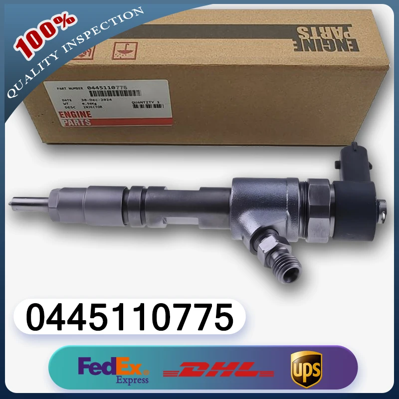 

Common Rail Fuel Injector 1J808-53050 1J808-53052 0445110775 for Kubota Engine D1803 V2403 Loader R430 R430CA