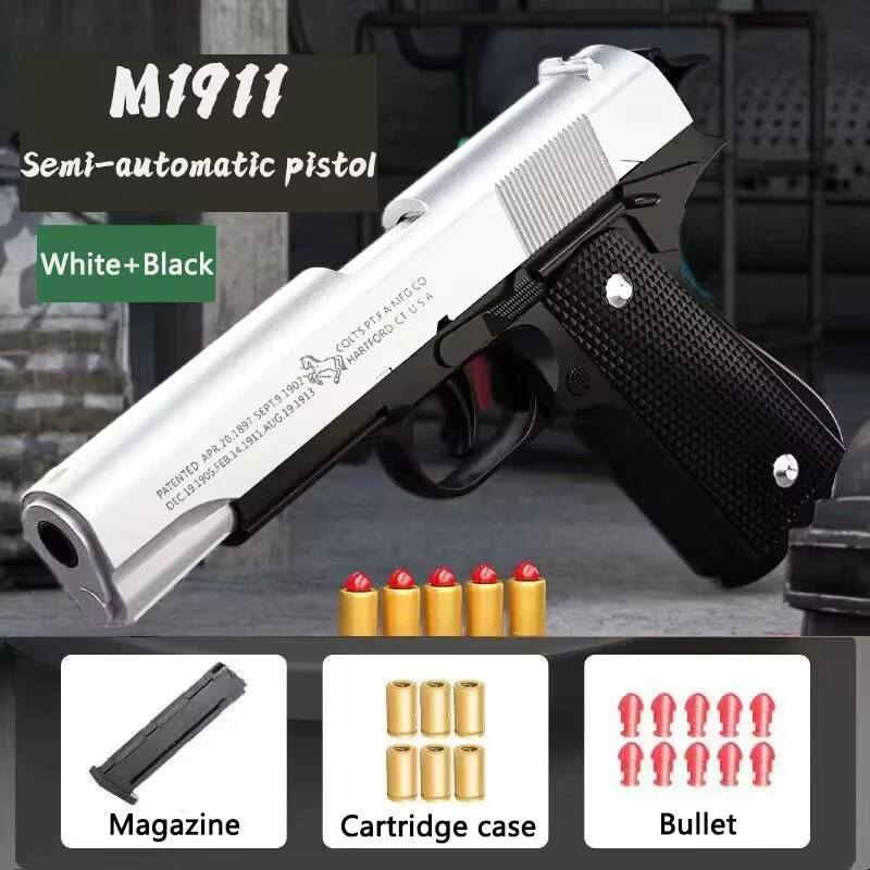 Automatic Colt 1911 Shell Ejection Gun Pistol Toy Guns. G18 Pistol Armas Children CS Shooting Weapons Gun Toy