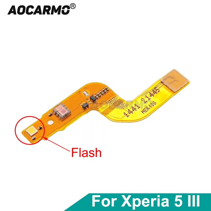 Aocarmo For Sony Xperia 5 III / X5iii 5G Mark3 XQ-BQ72 Flash Ambient Light Sensor Flex Cable Replacement Part