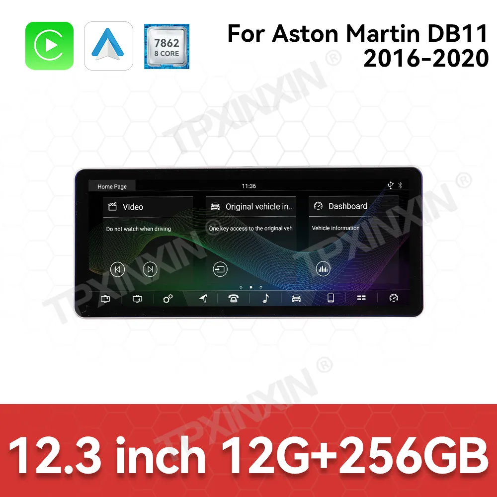 

For Aston Martin DB11 2016-2020 Android Car Radio Multimedia Video Wireless Carplay Autoradio Stereo GPS Navigation Head Unit