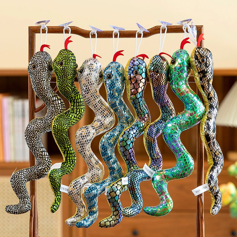 26/31cm Cartoon Plush Toy Keychain Lovely Snake Plush Doll Pendant Snake Year Mascot Doll Backpack Decoration Accessories Gifts