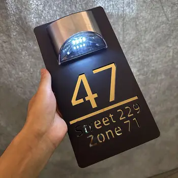 6 best sales Backlit house number - №2