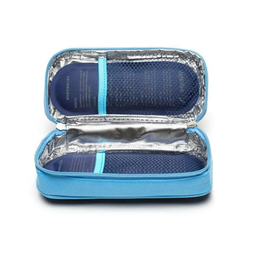 90g Portable Insulin Cooling Bag Reusable Diabetic Pocket Cold Gel Ice Pack Travel Case Thermal Insulated Pill  Medicla Cooler