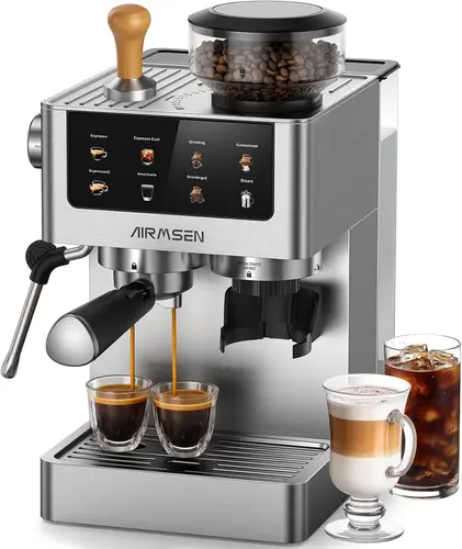 Cafetera Espresso De 20 Bares Con Molinillo De Muelas