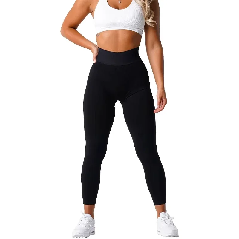 New Sport Seamless Leggings Spandex Tights Woman Fitness Elastic Breathable Hip-lifting Leisure Sports Running leggings image 2