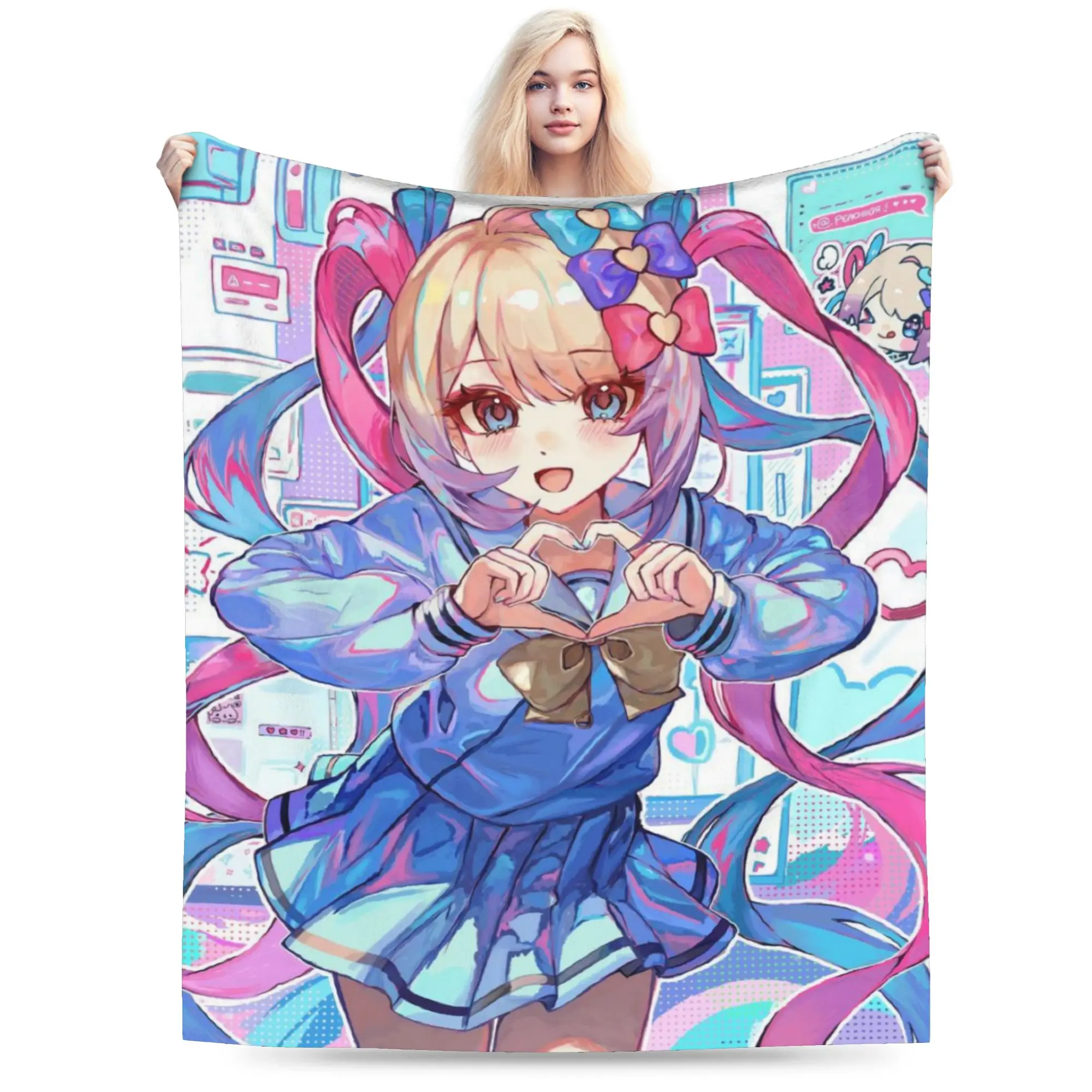 Needy Girl Streamer Overload Blankets Ultra-Soft Flannel Healing Present  Throw Blanket Quilt