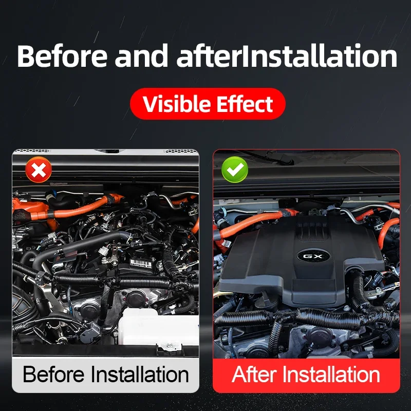 لكزس GX550 GX550h 2024 2025 محرك الغبار هود ، gx 550 ترقية الملحقات أجزاء تعديل الخارجي ضبط طقم الجسم