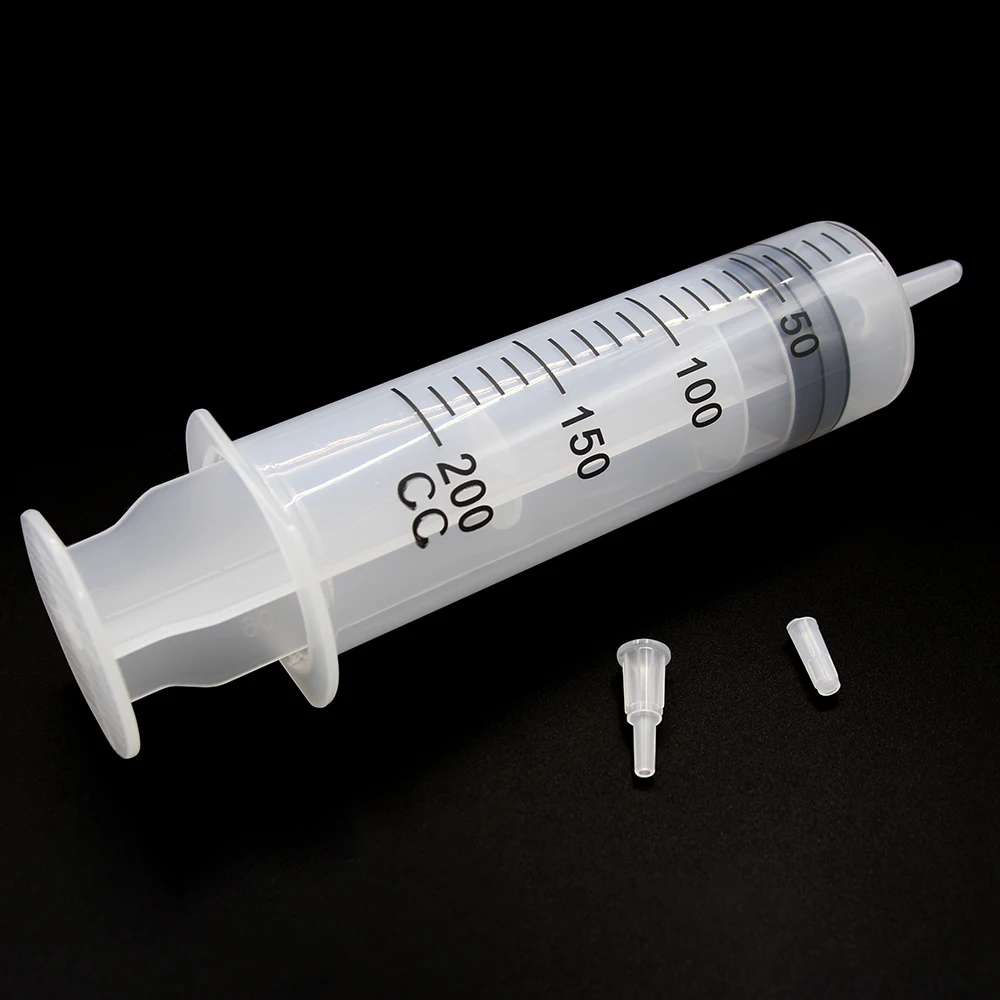 100-550ml Large Syringes With Tube for Liquid Plastic Syringes With Tip Cap for Glue Dispensing, Watering, Refilling, Feeding