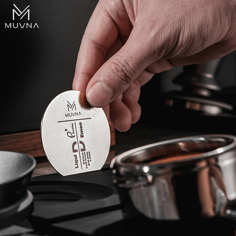

Многоразовый многослойный металлический фильтр MUVNA Espresso Puck Screen 51/53/58.5 мм, улучшенный кофейный душевой фильтр, инструмент для бариста