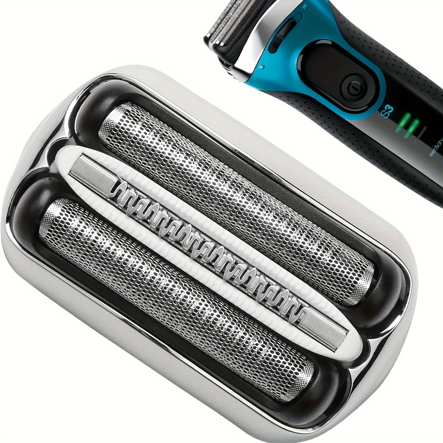 32S Shaver Head Foil Cutter Head Replacement Part for Braun Electric Razor Series 3 3000s 3010s 3040s 3050cc 3070cc